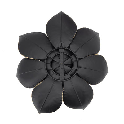 METAL 14 LOTUS WALL DECO, BLACK