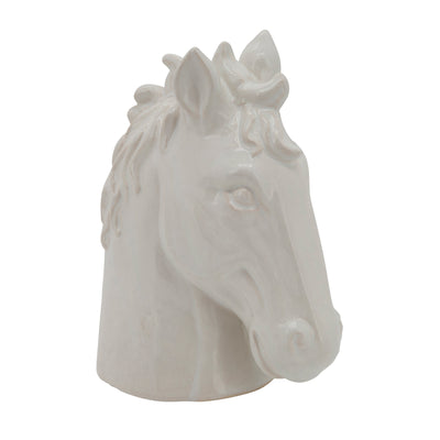 8 HORSE HEAD, WHITE