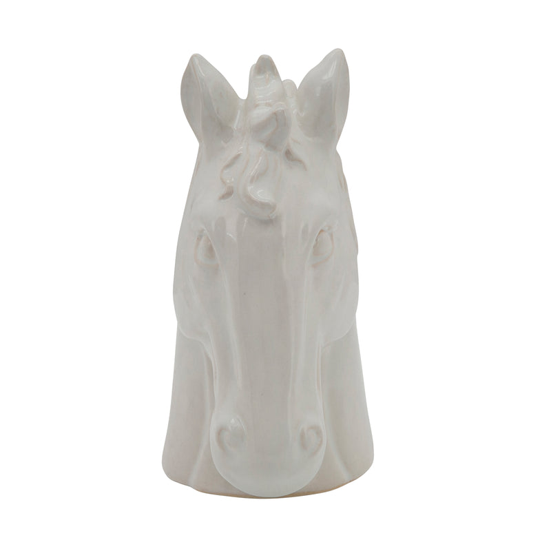 8 HORSE HEAD, WHITE