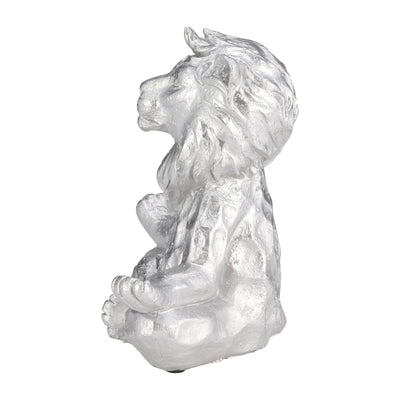 RESIN 7 YOGA LION, SILVER