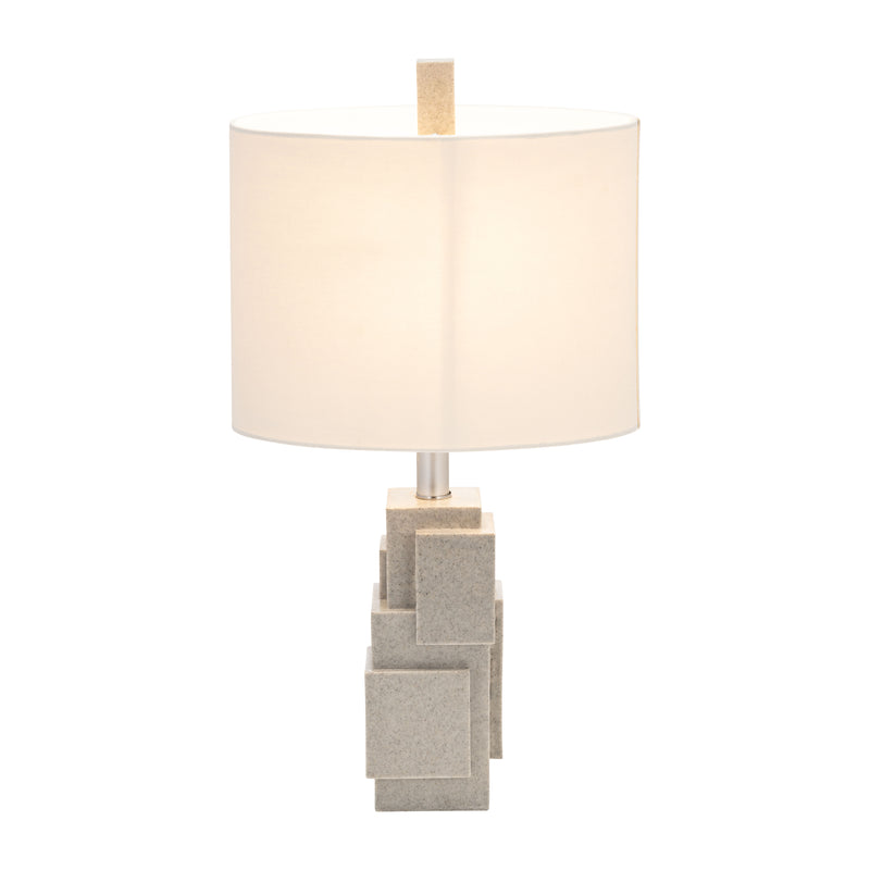 Resin 22 Blocks Table Lamp,gray