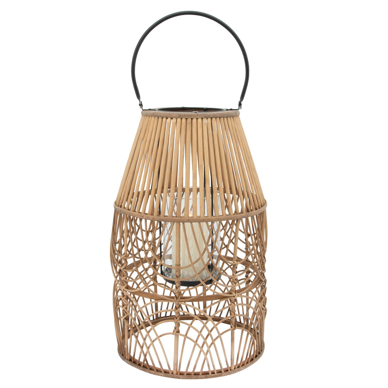 WICKER 21H LANTERN, NATURAL