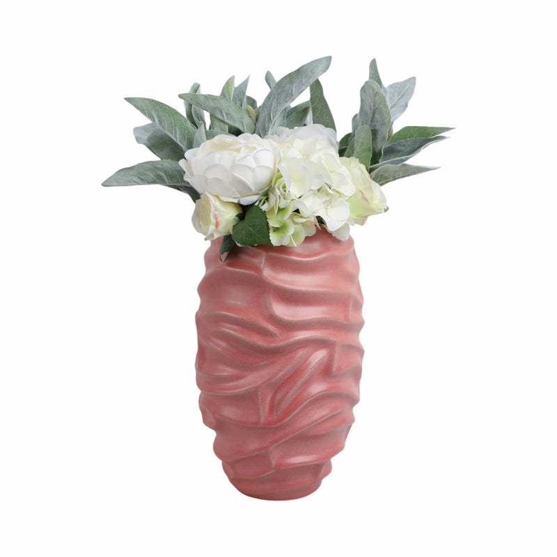 14qunlan Small Porcelain Vase, Bean Red