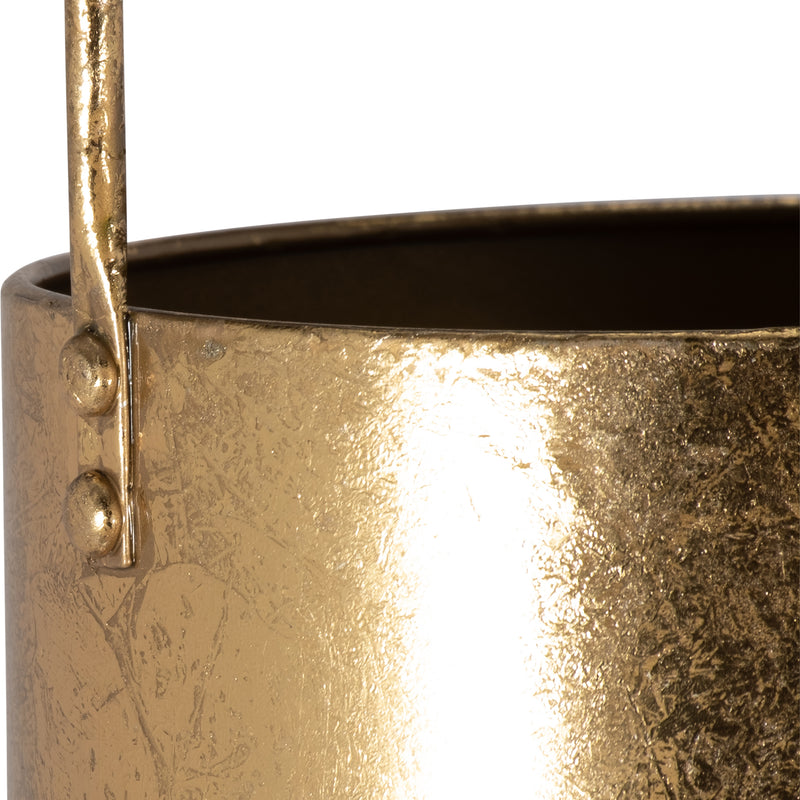 METAL 6 HANGING PLANTER, GOLD