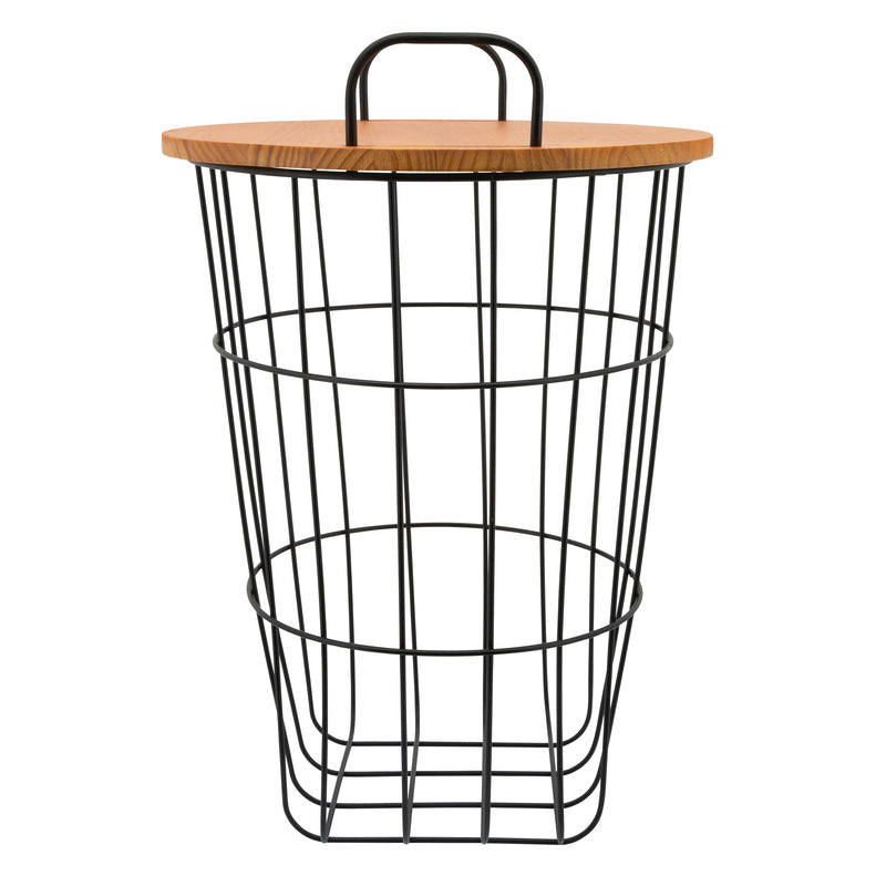 Metal 22H Storage Basket, Brown