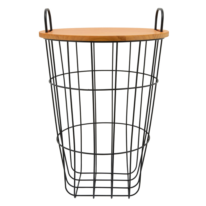 Metal 22H Storage Basket, Brown