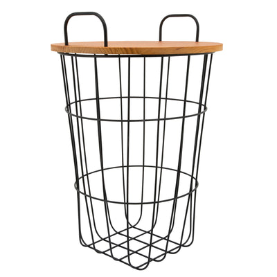 Metal 22H Storage Basket, Brown