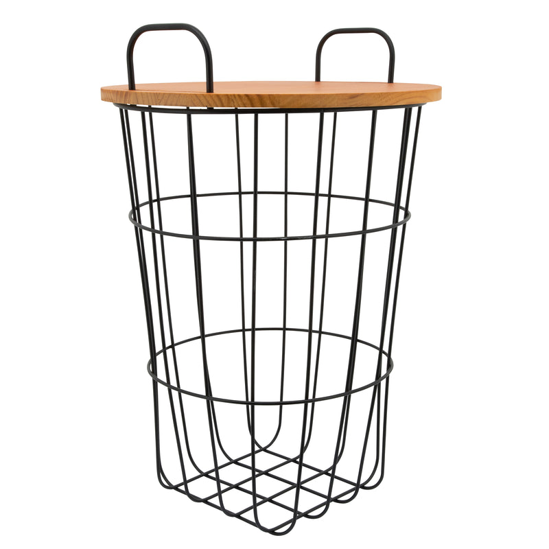 Metal 22H Storage Basket, Brown