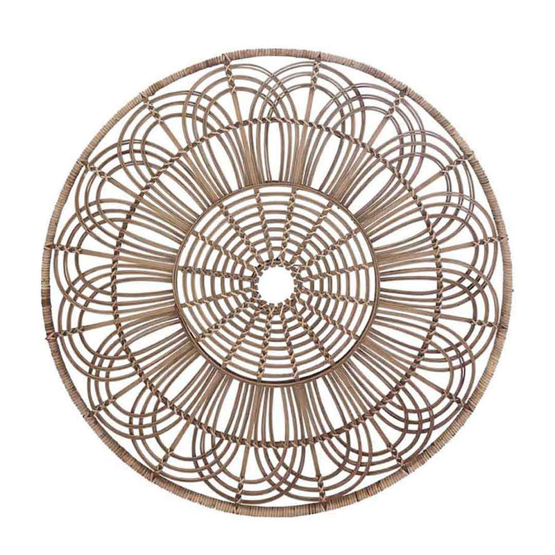 WICKER, 36, ROUND WALL ACCENT, BROWN