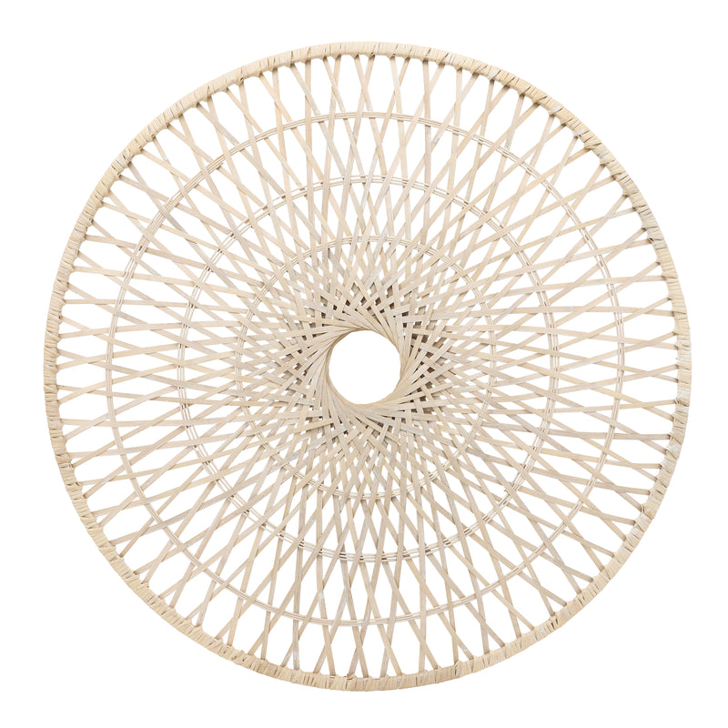 WICKER, 36, ROUND WALL ACCENT, NATURAL