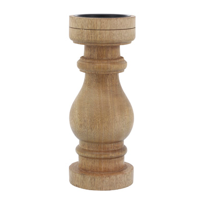 11 WOODEN PILLAR STAND, NATURAL