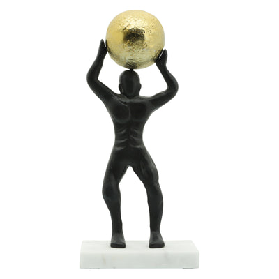 METAL 13H MAN BALL ON TOP, BLACK/GOLD