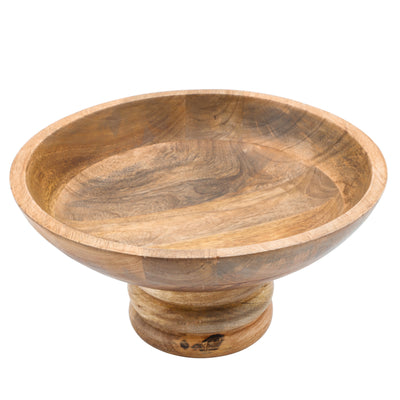 Wood, 12 Bowl W/ Stand, Brown