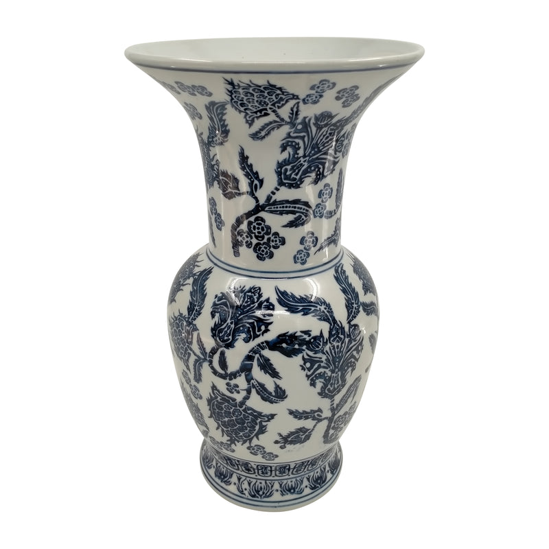 CER, 16 CHINOISERIE VASE, DARK NAVY