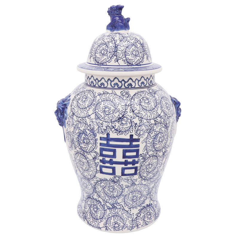 CER, 24H VINES TEMPLE JAR, BLUE