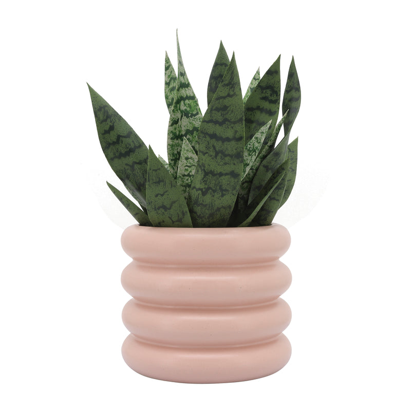 CER, 10 BIBENDUM PLANTER, DUSTY ROSE