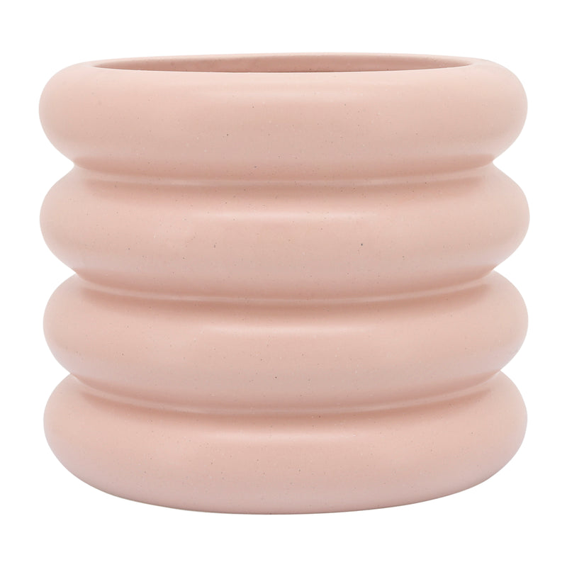 CER, 10 BIBENDUM PLANTER, DUSTY ROSE