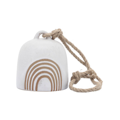 Cer, 4 Hanging Bell Rainbow, White/Beige