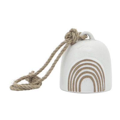 Cer, 4 Hanging Bell Rainbow, White/Beige