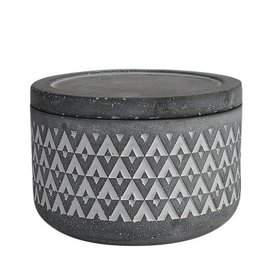 Cem, 5 Covered Aztec Jar, Gray