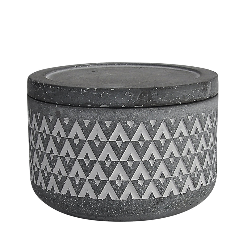 Cem, 5 Covered Aztec Jar, Gray