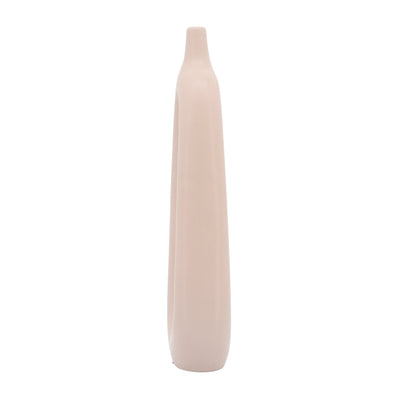 CER, 14H OPEN CUT-OUT VASE, BLUSH