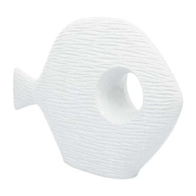 Cer, 20 Textured Fish, White