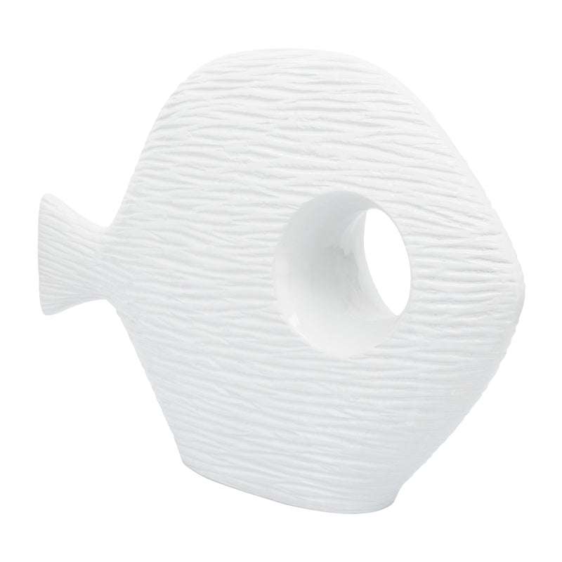 Cer, 20 Textured Fish, White