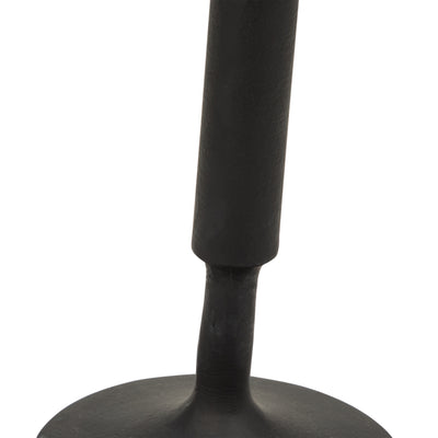 METAL, 16H TAPER CANDLE HOLDER, BLACK