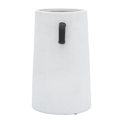 CER, 9H EARED VASE, IVORY