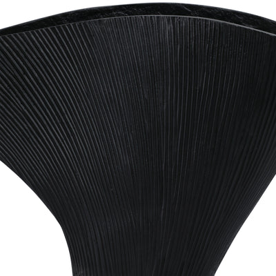 Metal, 16 Corinth Medium Black Vase