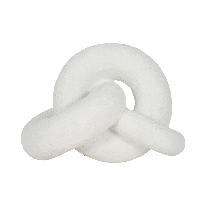 9 Resin Knot Decor Rough Finish, White