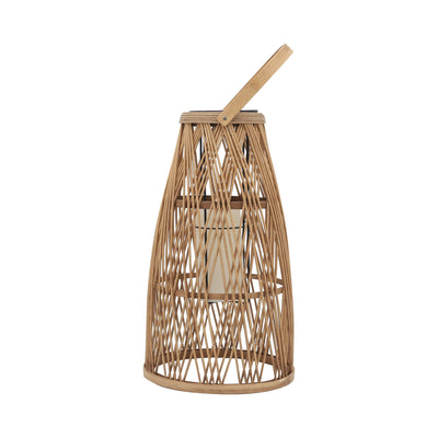 Bamboo, S/3 13/17/21 Woven Lantern, Brown