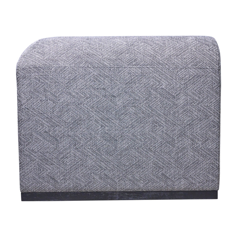 MODERN SOFA - BLACK OAK BASE, GRAY