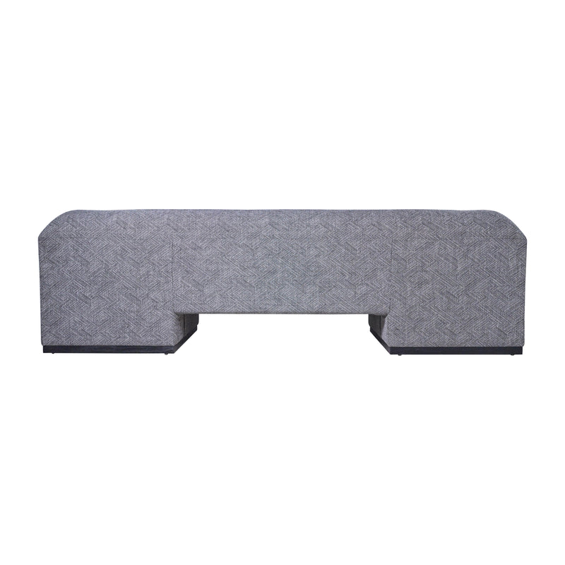 MODERN SOFA - BLACK OAK BASE, GRAY