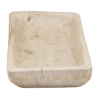 WOOD, 16 RECTANGULAR TRAY, NATURAL