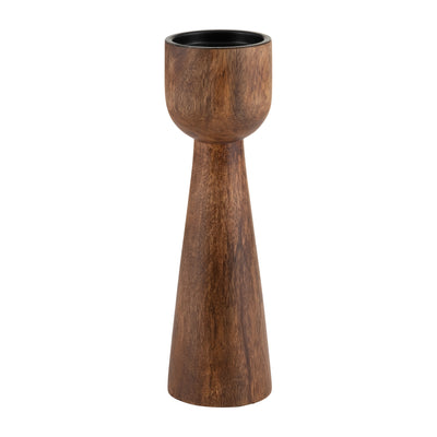 Wood, 15H Candle Holder, Natural