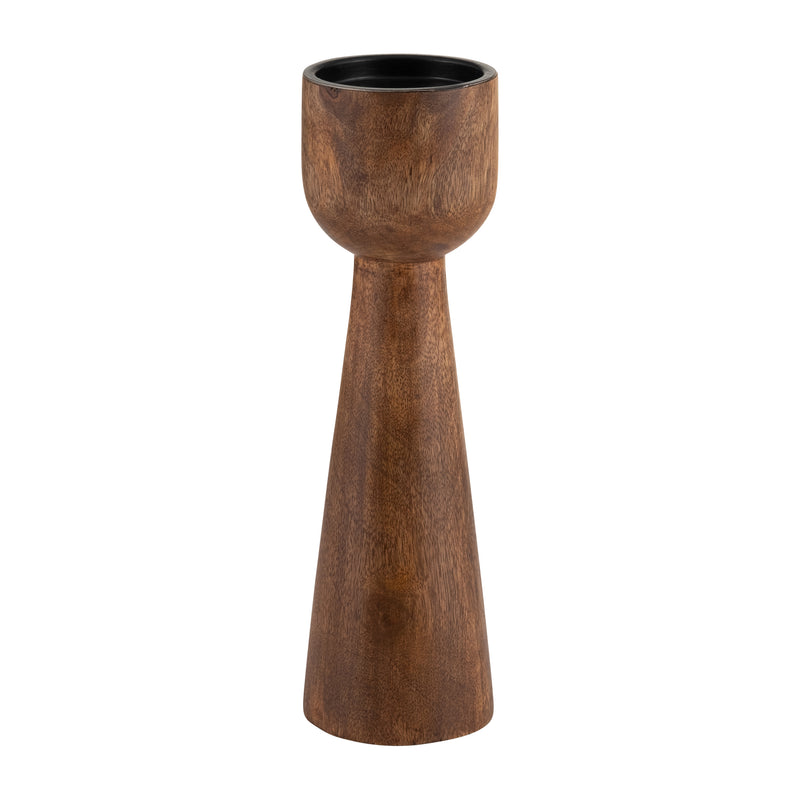 Wood, 15H Candle Holder, Natural