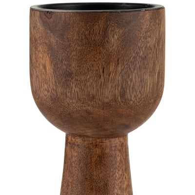 Wood, 15H Candle Holder, Natural