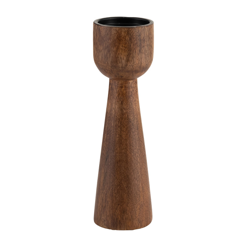 Wood, 15H Candle Holder, Natural