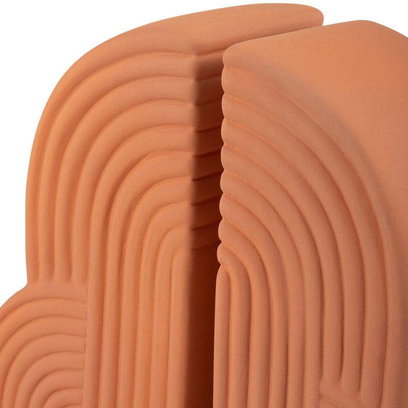 CER, S/2 13X10 ARCHES BOOKENDS, TERRACOTTA