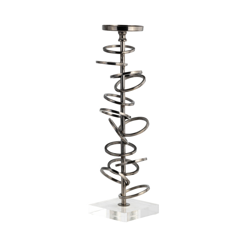 METAL, 15 RING TOSS ON ACRYLIC CANDLEHOLDER, GUNM