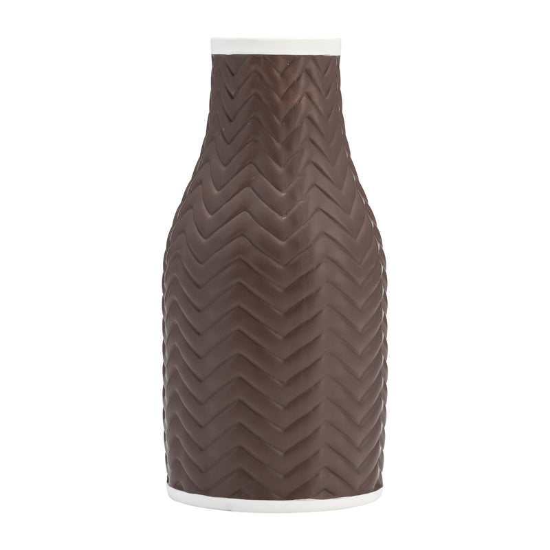 10 CHEVRON VASE, JAVA