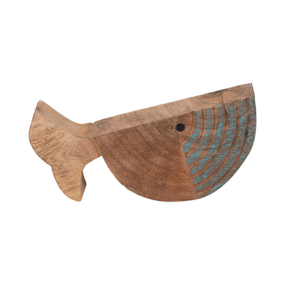 MANGO WOOD 10, FISH LOG, BROWN/BLUE