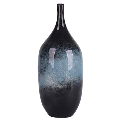 GLASS, 14 VASE BLUE OMBRE