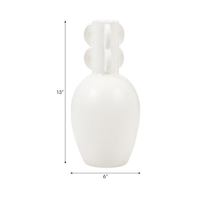 Cer, 13 Eared Vase, Cotton