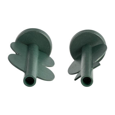 METAL, S/2 9 NOMAD TAPER CANDLEHOLDERS, DARK GREE