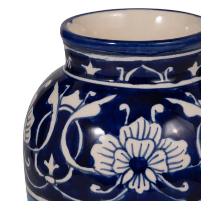 CERAMIC, 9 2-TONE TALAVERA VASE, YELLOW/WHITE