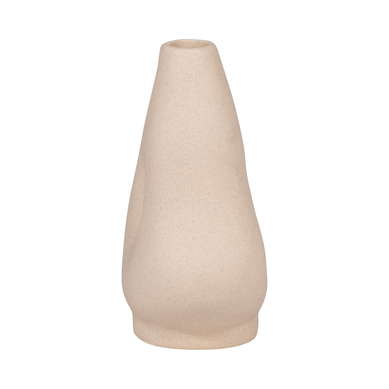 CER, 7 SHORT OPEN CUT-OUT NOMAD VASE, IVORY