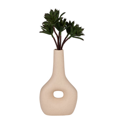 CER, 9 OPEN CUT-OUT NOMAD VASE, IVORY